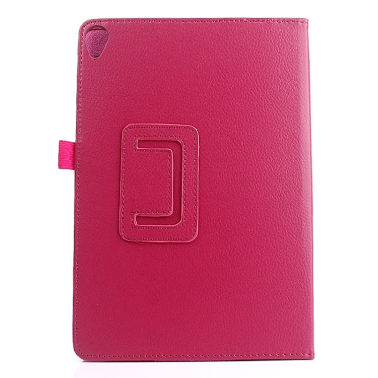 Litchi Texture PU Leather Case with Holder for Google Nexus 9(Magenta)