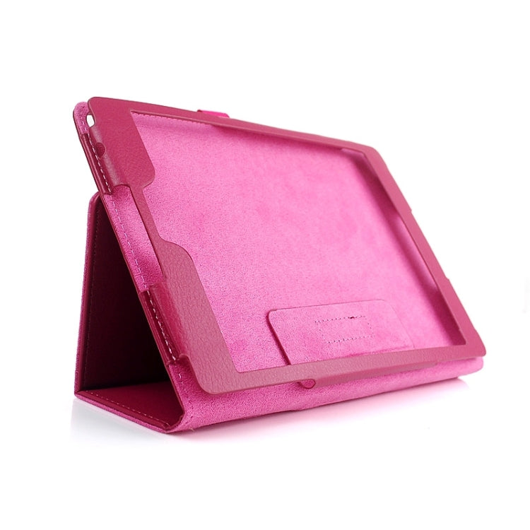 Litchi Texture PU Leather Case with Holder for Google Nexus 9(Magenta)