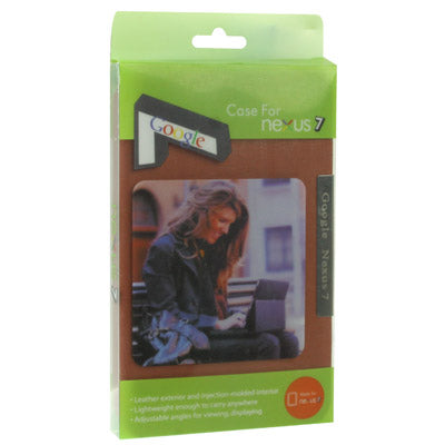 360 Degrees Rotating Ultra Slim Litchi Texture Leather Case with Holder for Google Nexus 7 (2012 Version), Brown(Brown)