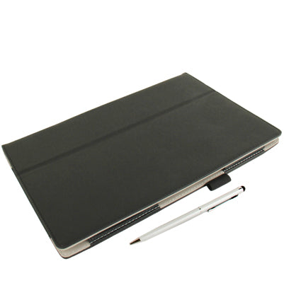 Crazy Horse Texture Leather Case with Holder / Sleep / Wake-up Function / Touch Pen for Sony Xperia Tablet Z / 10.1(Black)