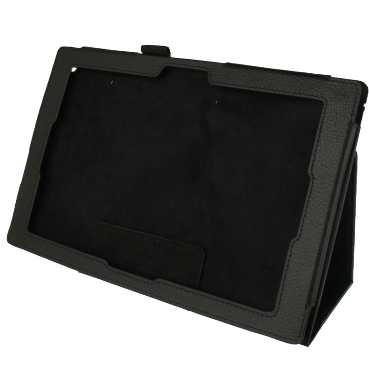 Litchi Texture Leather Case with Holder for Sony Xperia Tablet Z / 10.1