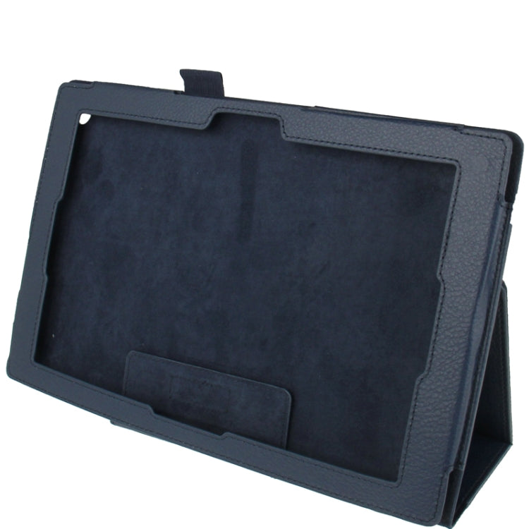 Litchi Texture Leather Case with Holder for Sony Xperia Tablet Z / 10.1