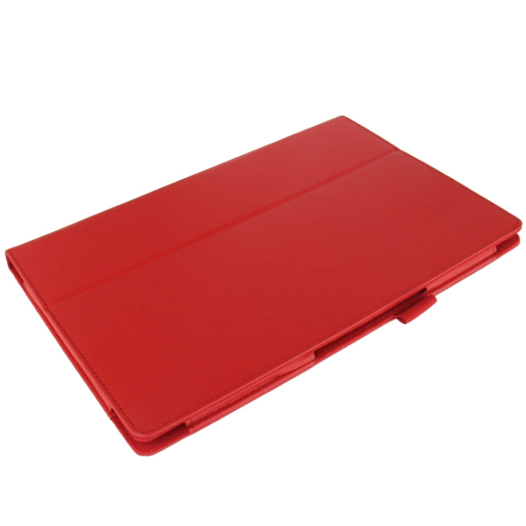 Litchi Texture Leather Case with Holder for Sony Xperia Tablet Z / 10.1