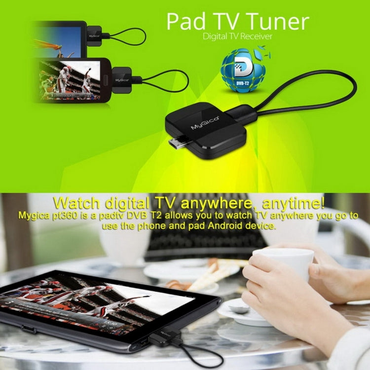Micro USB Digital TV Receiver / Mobile Watch DVB-T2 TV Tuner Stick for Android Phones / Pad