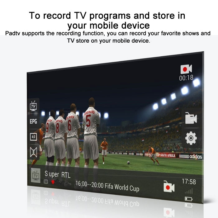 Micro USB Digital TV Receiver / Mobile Watch DVB-T2 TV Tuner Stick for Android Phones / Pad