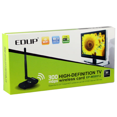 300mbps WiFi High-Definition TV Wireless Card Adapter EP-MS8512(Black)