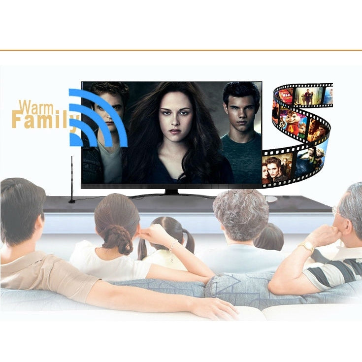 High Quality 6DB VHF / UHF Empfang DVB-T Antenna(Black)