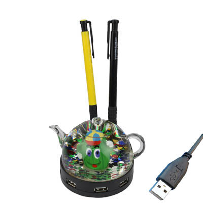 Marvelous liquid usb 4 ports mini hub , USB 2.0, Teapot type design