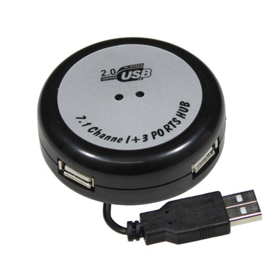 7.1 Channel Sound Adapter + 3 Ports USB 2.0 HUB