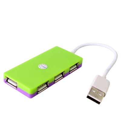 4 Ports USB 2.0 HUB, Plug and Play ,Green