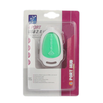 Mini Hi-Speed 4 Port USB 2.0 Hub,Support 500GB HDD