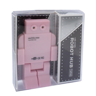 Robot Shape High Performance 4 Port USB 2.0 HUB, Plug and Play