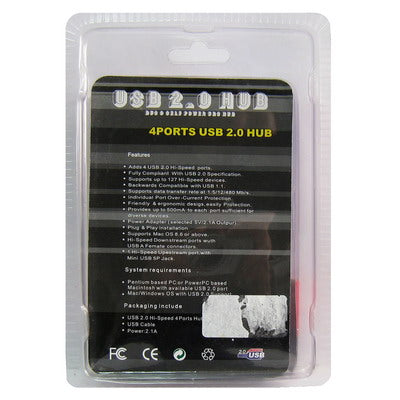 HI-Speed 3 Ports USB 2.0 HUB(White)