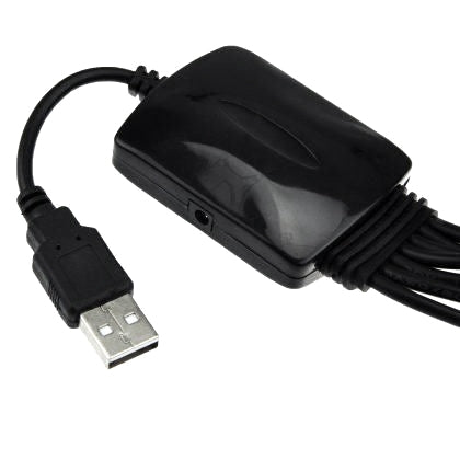 7 Port USB 2.0 Hub 480Mps(Black)