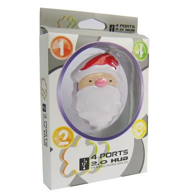 Santa Claus Style 4 Ports Hi-speed USB 2.0 HUB