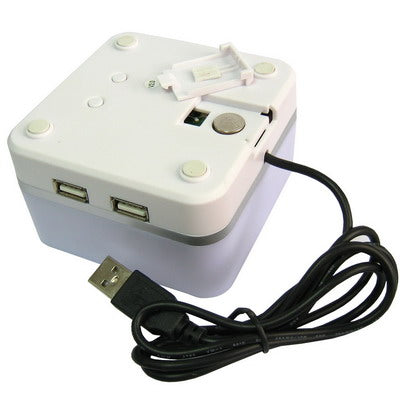 USB HUB with clock and mood light