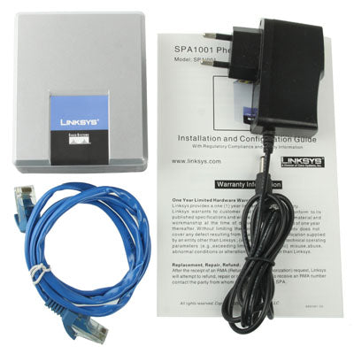 Unlocked LINKSYS SPA1001 VOIP PSTN Phone Adapter with FXS + Ethernet Port