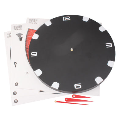 DIY 3D Cartoon Bat Style Wall Clock(Black)