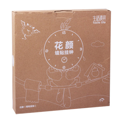 DIY 3D Cartoon Bat Style Wall Clock(Black)