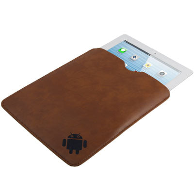 HSD-PT104 Soft Sleeve Leather Bag for 10 inch Tablet PC , Size: 27.7×20×0.5cm(Brown)