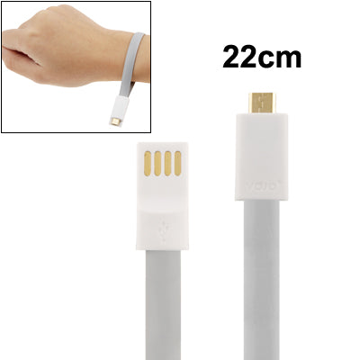 Pure Color Noodle Bracelet Style Magnet USB to Dock Cable for Galaxy S6 / S IV / i9500 / Note 8.0 /