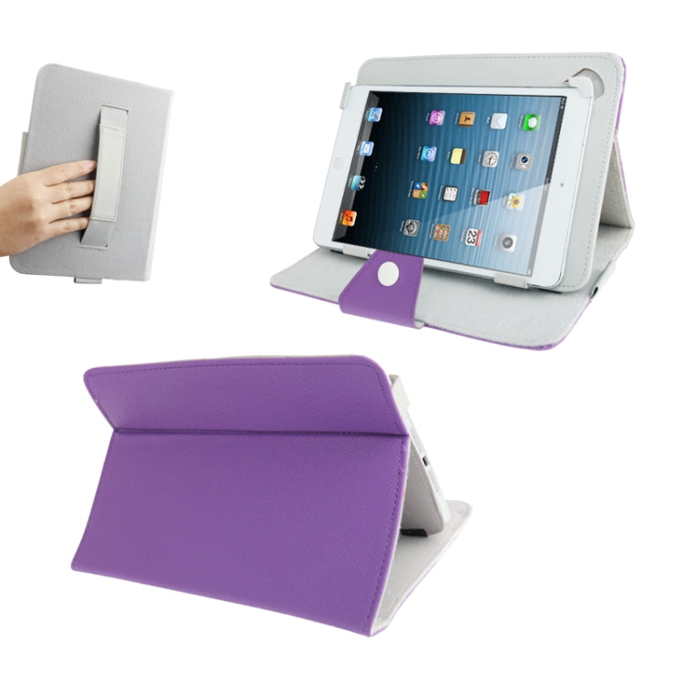 Cross Texture Leather Case with Elastic Hand Strap & Holder for 8.0 inch Tablet PC (Used for S-WMC-1648S, S-WMC-1644H, S-WMC-1643W, S-WMC-1638S),