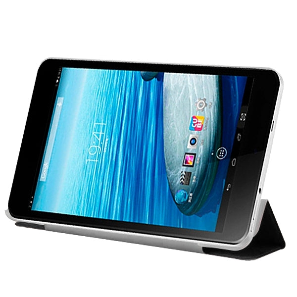 CUBE Ultrathin 3-folding Protective Leather Case for CUBE U27GTS Tablet PC(Black)