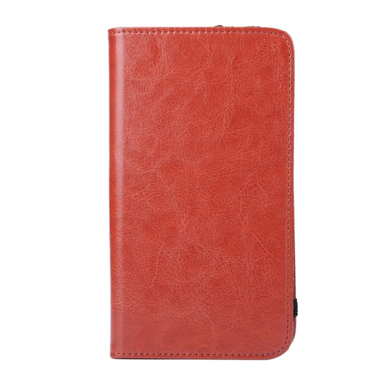 Crazy Horse Texture Universal Horizontal Flip Leather Case with Holder & Card Slots for 5.8 inch / 6 inch / 6.2 inch Tablet PC(Brown)