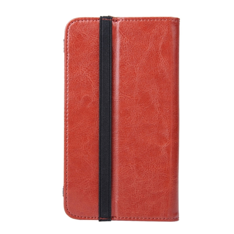 Crazy Horse Texture Universal Horizontal Flip Leather Case with Holder & Card Slots for 5.8 inch / 6 inch / 6.2 inch Tablet PC(Brown)