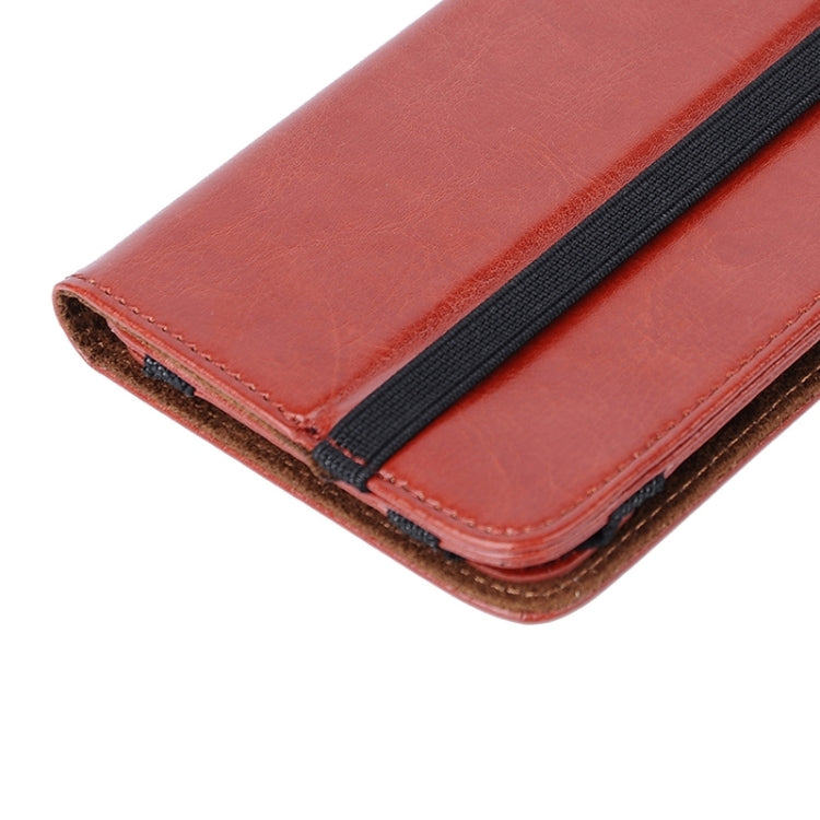 Crazy Horse Texture Universal Horizontal Flip Leather Case with Holder & Card Slots for 5.8 inch / 6 inch / 6.2 inch Tablet PC(Brown)