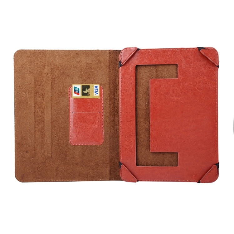 Crazy Horse Texture Universal Horizontal Flip Leather Case with Holder & Card Slots for 9.7 inch / 10.1 inch / 10.4 inch Tablet PC(Brown)