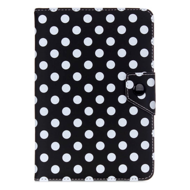 Universal Dot Pattern Horizontal Flip Leather Case with Holder for 7 inch Tablet PC