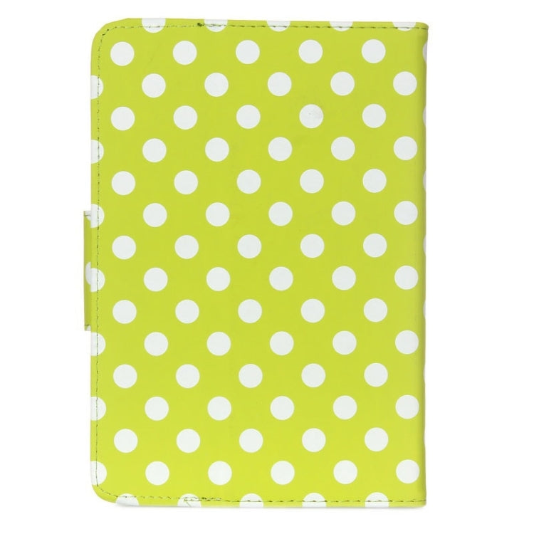 Universal Dot Pattern Horizontal Flip Leather Case with Holder for 7 inch Tablet PC