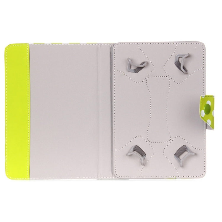 Universal Dot Pattern Horizontal Flip Leather Case with Holder for 7 inch Tablet PC