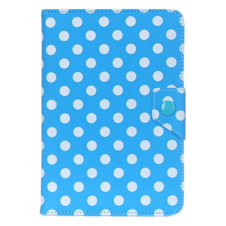 Universal Dot Pattern Horizontal Flip Leather Case with Holder for 7 inch Tablet PC