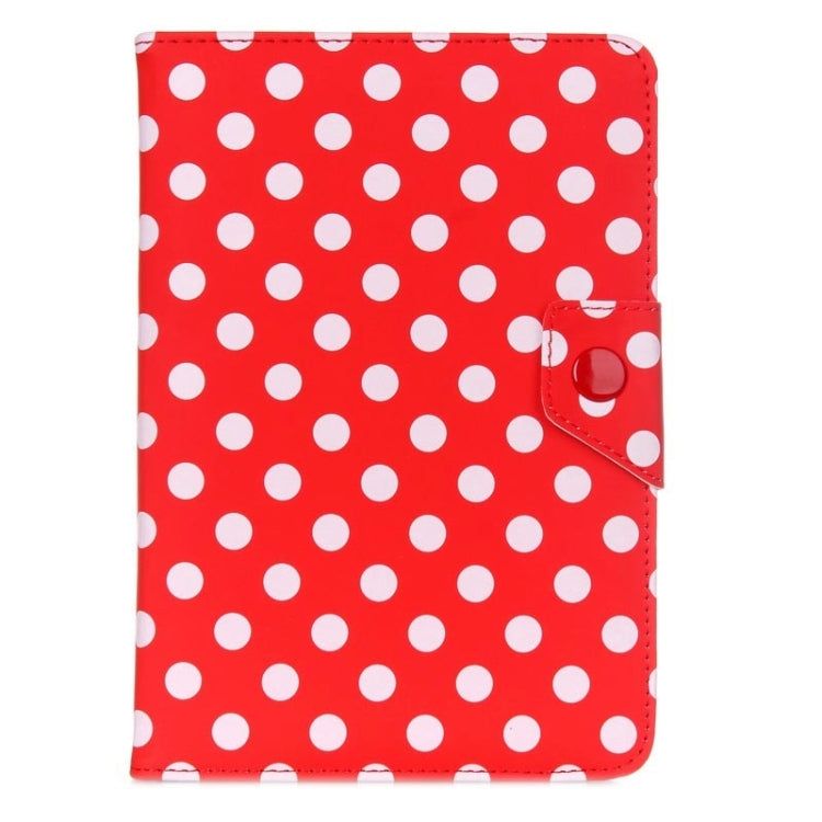 Universal Dot Pattern Horizontal Flip Leather Case with Holder for 7 inch Tablet PC