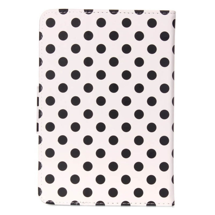 Universal Dot Pattern Horizontal Flip Leather Case with Holder for 7 inch Tablet PC