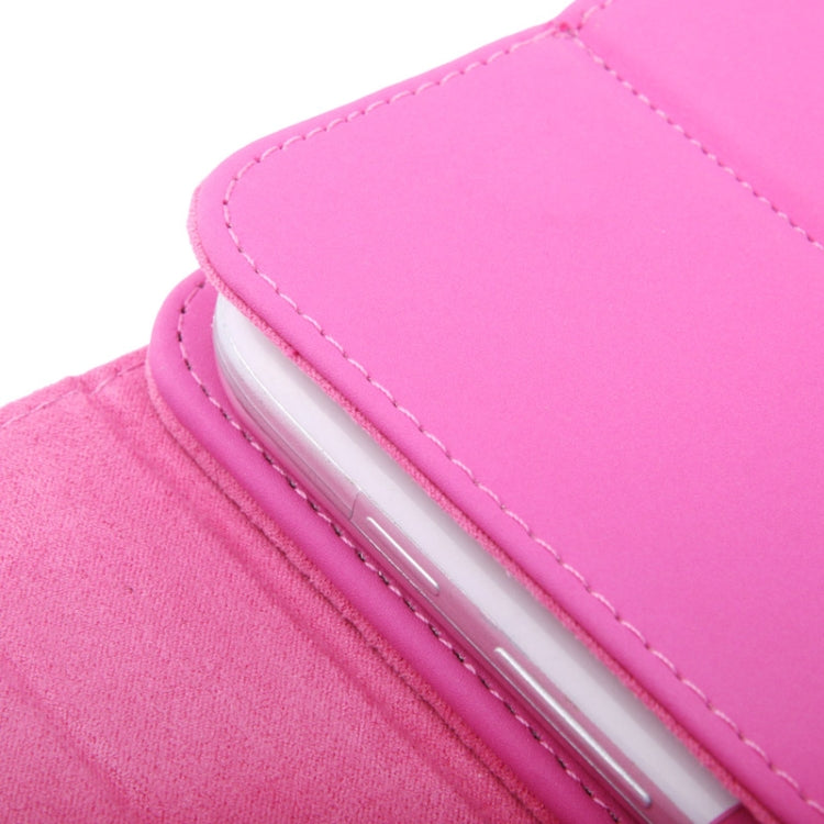 High Density Waterproof Material Slim Lined Protective Leather Case with Detachable Bluetooth Hard Key Keyboard for Galaxy Note 8.0 / N5100 / iPad mini / mini 2 Retina(Magenta)