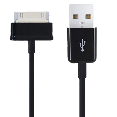 30 Pin to USB Data Sync Charging Cable, For Galaxy Tab P1000 / P3100 / P5100 / P6200 / P6800 / P7100 / P7300 / P7500 / N5100 / N8000(Black)