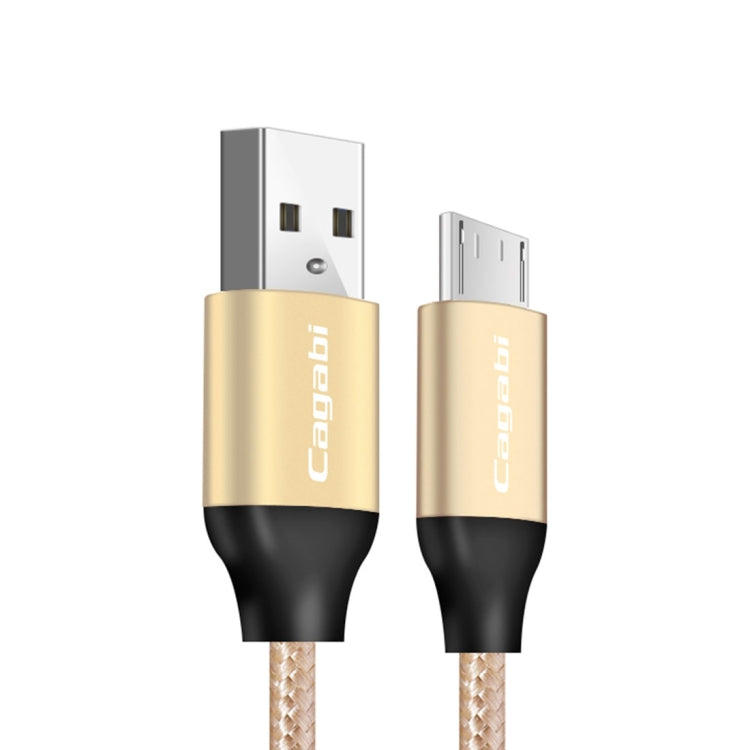 Cagabi N1 1m 2.4A Aviation Aluminum Alloy + Nylon USB to Micro USB Data Sync Fast Charging Cable,