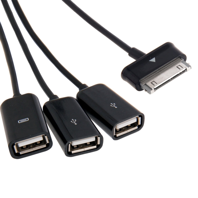Galaxy Tab Multi-function OTG Cable (Galaxy Tab 10.1 OTG + Micro USB OTG + Micro USB Cable) for Galaxy Tab P3100 /P5100 /P6200 /P6800 /P7100 /P7300 /P7500 /N5100 / N8000(Black)