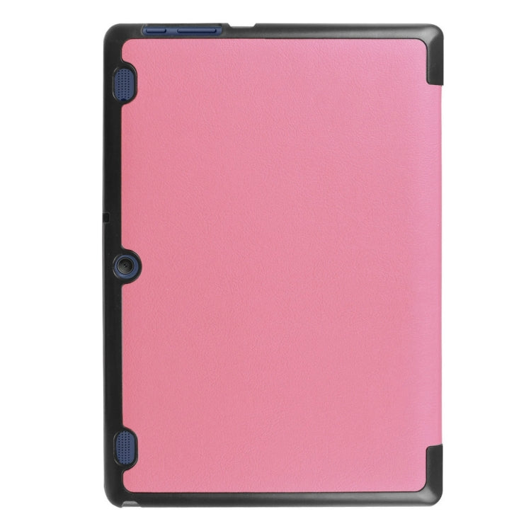 Custer Texture Horizontal Flip Solid Color Leather Case with Three-folding Holder for Lenovo TAB 2 A10-30 X30F, 10.1 inch