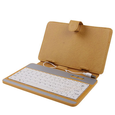 Universal Leather Tablet Case with USB Keyboard for 7.0 inch Tablet PC (Used for S-WMC-1645W, S-WMC-1630B, S-WMC-1622W, S-WMC-1616W, S-WMC-1606B),
