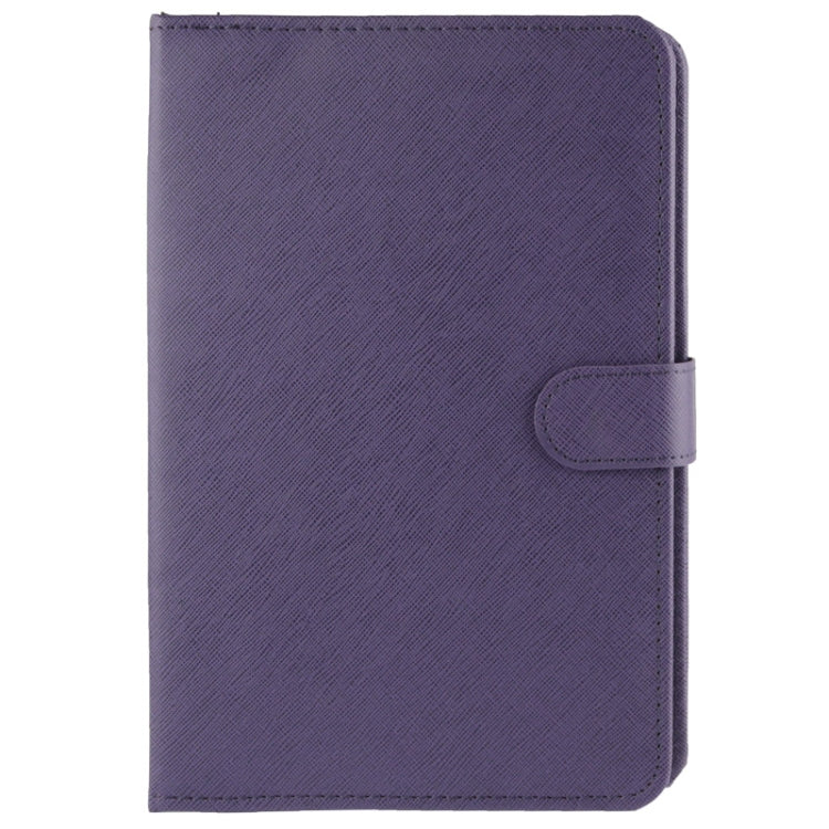 Universal Adjustable Cross Texture Leather Tablet Case with USB 2.0 Hard Key Keyboard, Suitable for 9.0 inch Tablet PC (Such as S-WMC-0285, S-WMC-0280, S-WMC-0265, S-WMC-0929, S-WMC-0948 etc.),