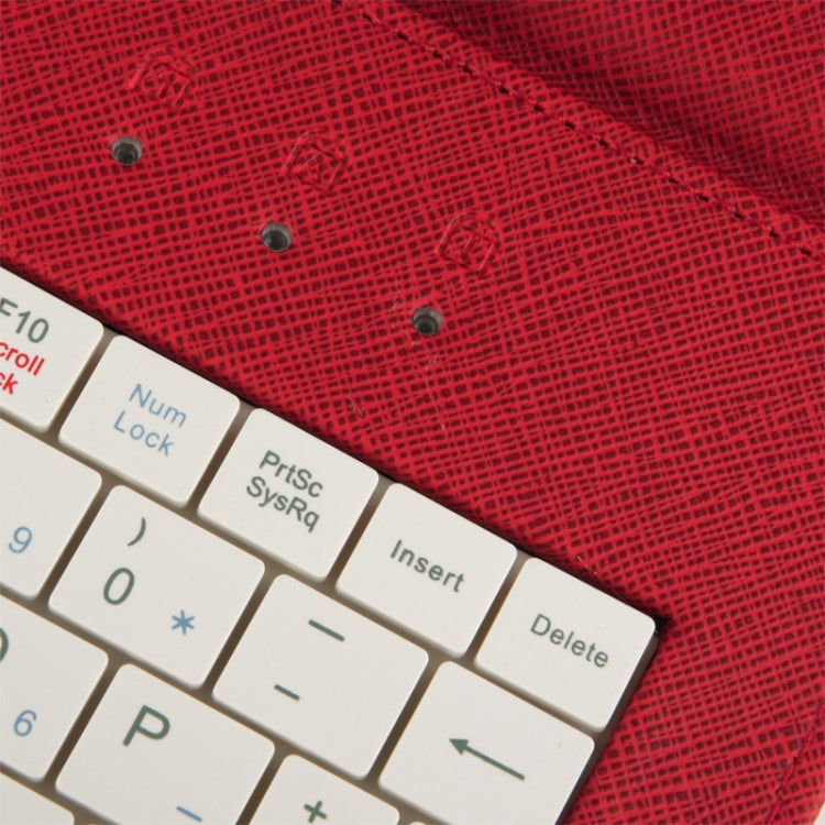 Universal Adjustable Cross Texture Leather Tablet Case with USB 2.0 Hard Key Keyboard, Suitable for 9.0 inch Tablet PC (Such as S-WMC-0285, S-WMC-0280, S-WMC-0265, S-WMC-0929, S-WMC-0948 etc.),