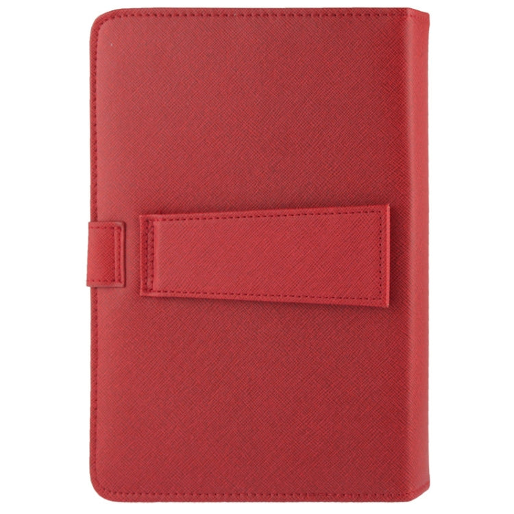 Universal Adjustable Cross Texture Leather Tablet Case with USB 2.0 Hard Key Keyboard, Suitable for 9.0 inch Tablet PC (Such as S-WMC-0285, S-WMC-0280, S-WMC-0265, S-WMC-0929, S-WMC-0948 etc.),