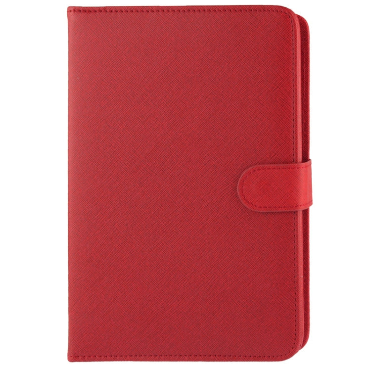 Universal Adjustable Cross Texture Leather Tablet Case with USB 2.0 Hard Key Keyboard, Suitable for 9.0 inch Tablet PC (Such as S-WMC-0285, S-WMC-0280, S-WMC-0265, S-WMC-0929, S-WMC-0948 etc.),