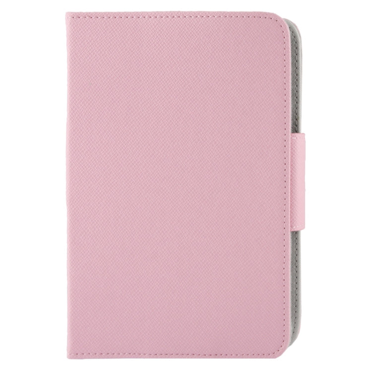 Cross Texture Leather Case with Elastic Hand Strap & Holder for 7 inch Tablet PC, Adjustable Size