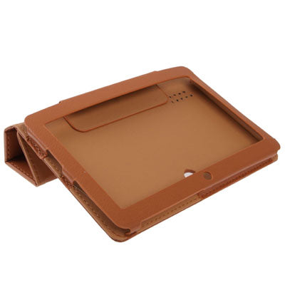 3-fold Litchi Texture Leather Case for Q8 Tablet PC