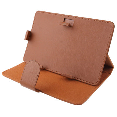 Detachable Litchi Texture Leather Case with Magic Tape & Holder for 9 inch Tablet PC, Adjustable Size